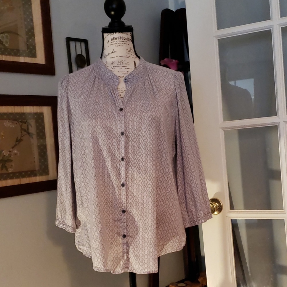 Old Navy Cotton Calico Blouse L